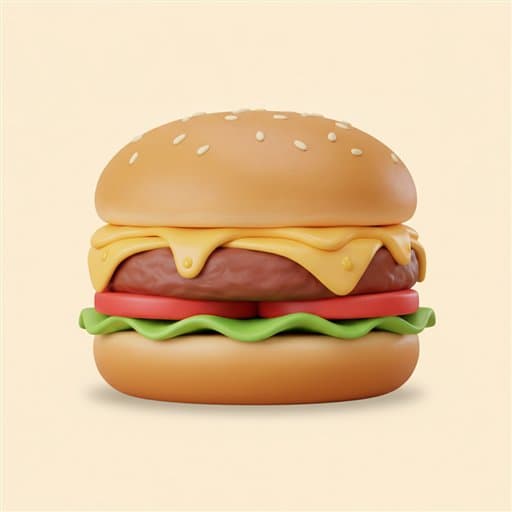 A double cheeseburger, ready to be logged